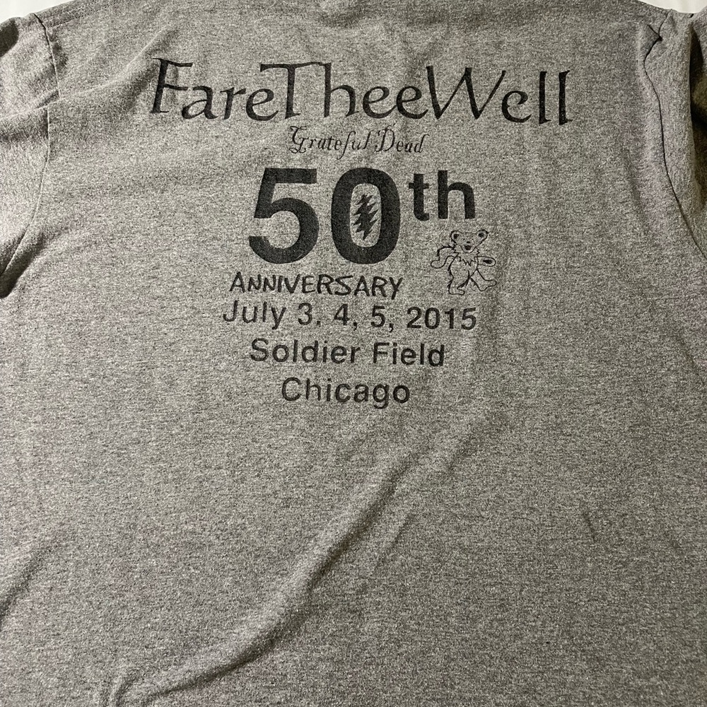 Grateful Dead Short Sleeve Tee Gildan Gray - Picture 7 of 8
